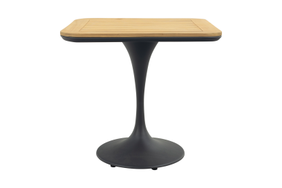 Toscara vierkante bistrotafel 80x80cm. - Teak