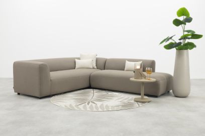 Lissabon Sunbrella (Sit & Heat) verwarmde hoekbank - Taupe