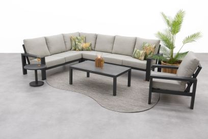 Verano/Atlanta loungeset + loungestoel (6-delig) - Royal Grey