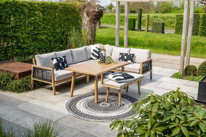 Garden Impressions Decala lounge dining set - met bankje - 6-delig