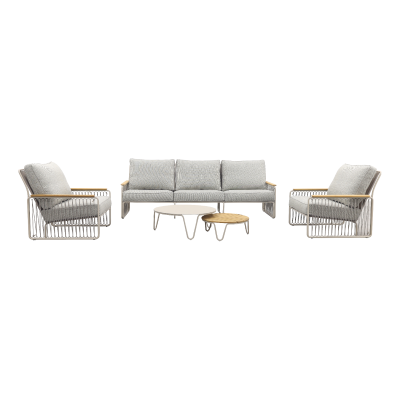 Lowa stoel bank loungeset 5-delig -Mocha 