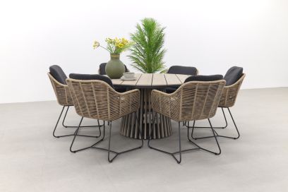 Taste Belmond naturel/GI Trinxa ronde tuinset - 148 cm. 