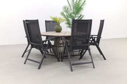 Hartman Milaan/GI Trinxa verstelbare ronde tuinset - 148 cm. 