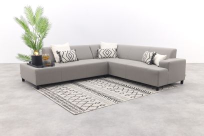 Malaga hoekbank loungeset chaise longue - taupe