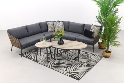 Bali loungeset met Margriet loungetafels - 3-delig - Garden Impressions