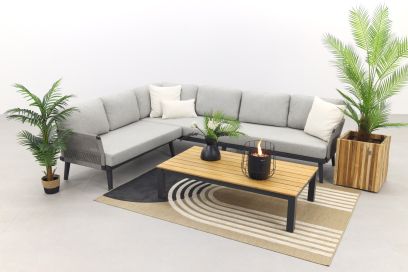 Durban/mindo loungeset - hoekbank - 2-delig