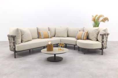 4 Seasons Ezra/Boaz modulaire loungeset - Latte/Terre