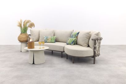 4 Seasons Ezra/Velora 3-zits loungeset - Latte/Terre
