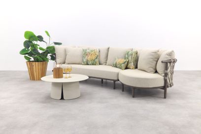 4 Seasons Ezra/Velora 4-zits loungeset - Latte/Terre