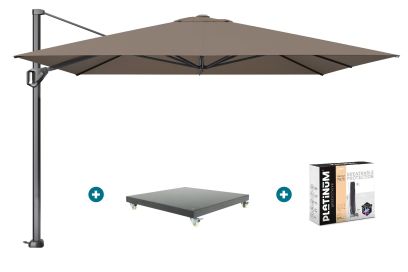 Platinum Challenger Premium T1 3.5x3.5 m - Havanna Taupe met Marbella voet + hoes