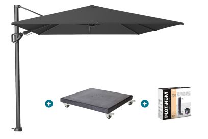 Platinum Challenger Premium T2 3.5x2.6 m - Faded Black met Modena voet en hoes