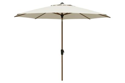 Madison Lissabon teak/champagne stokparasol Ø300 cm. 
