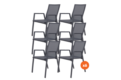 Set van 6 - Atmos stapelbare stoel