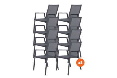 Set van 8 - Atmos stapelbare stoel