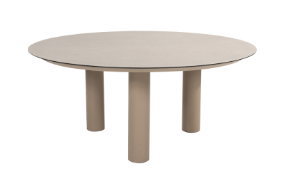 Taste Donato low dining tuintafel Ø160 cm. - Latte