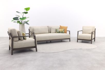 4-Seasons Capresi stoel-bank loungeset - terre
