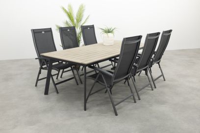 Hartman Salvatore/Vigo 230 cm. verstelbare tuinset 7-delig