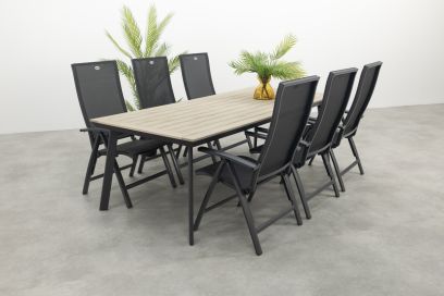Hartman Valentino/Vigo 230 cm. verstelbare tuinset 7-delig