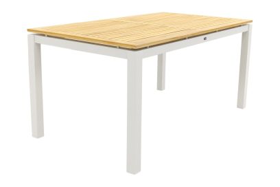 Hartman Sonata tuintafel 160x90 cm. - Teak - wit