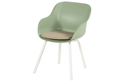 Hartman Le Soleil Element dining armstoel - Sage Green - Alu poot 