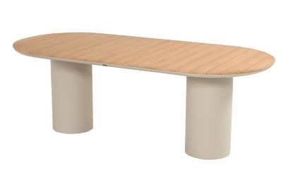 Hartman Valencia ovale dining tuintafel 220x100 cm. - Teak/Beige