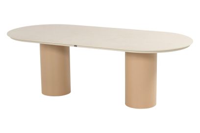 Hartman Valencia ovale dining tuintafel 220x100 cm. - Cappuccino/Beige