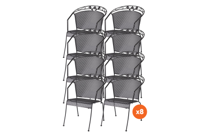 Set van 8 - Kettler Toledo stapelstoel