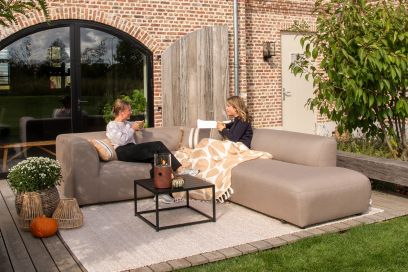 Lissabon/Toronto Sunbrella (Sit&Heat) verwarmde loungeset - Taupe