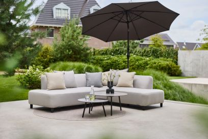 Hartman Monaco Sunbrella (Sit & Heat) verwarmde hoekbank - Grijs