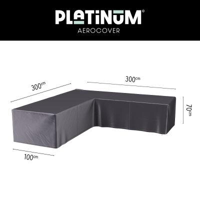 Platinum Aerocover loungesethoes L-vorm 300x300 cm.