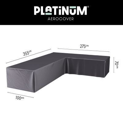 Platinum Aerocover loungesethoes L-vorm 355x275 cm - Rechts