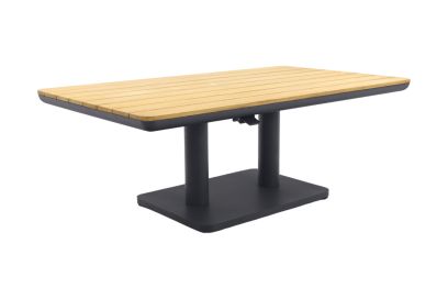 Medina up&down tafel 140x80 cm. - Royal Grey/Teak