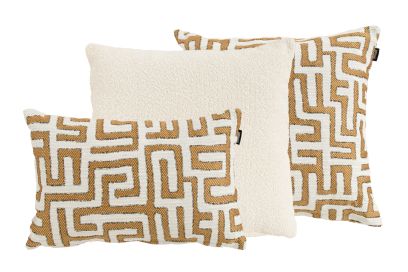 Hartman sierkussenset - Otis Yellow/Estelle Natural - 3 st.