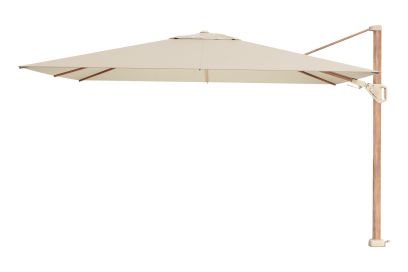 Platinum Challenger rechthoek zweefparasol T2 Premium - 2,6 x 3,5 m. - Champagne Teak