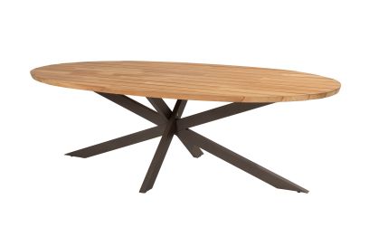Taste Prado ovale tuintafel 240x115 cm - teak/terre