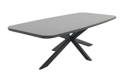 Soreno deens ovale tuintafel 240x110 cm. - Licht grijs