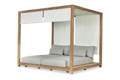 Suns Portofino daybed met hemel - Soft grey