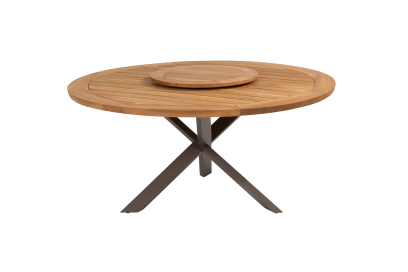 Taste Prado ronde tuintafel Ø160 cm. + draaiplateau - terre 