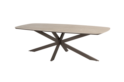 Taste Prado keramische deens ovale tuintafel 240x105 cm - terre 
