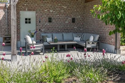 Verano/Jersey lounge- diningset + loungestoel (3-delig) - Antraciet