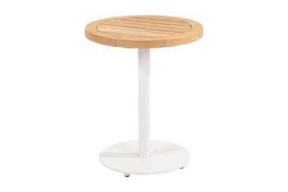 4 Seasons Volta koffietafel - teakhout/wit - Ø45