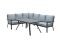 Sergio lounge dining set 3-delig - Links - Carbon black/Mint grey - OP=OP