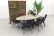 Jasmine - Black / Garden Impressions Edison 220 x 115 cm. - ovale tuinset