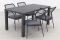 Dido Black/Lena 160 cm. - stapelbare tuinset - 5-delig 