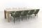 Teresa Green/Rome grey 320 cm. stapelbare tuinset – 9-delig