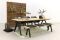 Hartman tuinset Sophie Studio Black/Mason teak tafel 240 cm. + bank - 5-delig