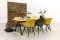 Hartman tuinset Sophie Studio Yellow/Green/Mason teak tafel 240 cm. - 7-delig