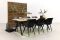 Hartman tuinset Sophie Studio Black/Mason teak tafel 240 cm. - 7-delig