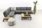 4 Seasons Empire platform loungeset 5-delig met Capitol tafel 90 x 90 cm.