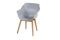 Hartman Sophie Studio dining armstoel - Misty Grey - Teak poot